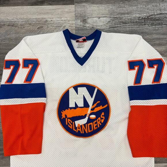 Vintage‎ 90s NHL New York Islanders Pierre Turgeon #77 Mens L Hockey Jersey USA - Picture 3 of 8